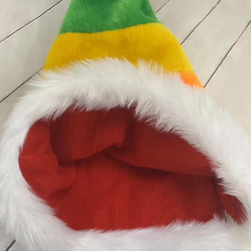 Cappello Di Babbo Natale Lungo In Peluche Unisex Rosso Per Natale Capodanno Decorazioni Festeggiamenti Regali