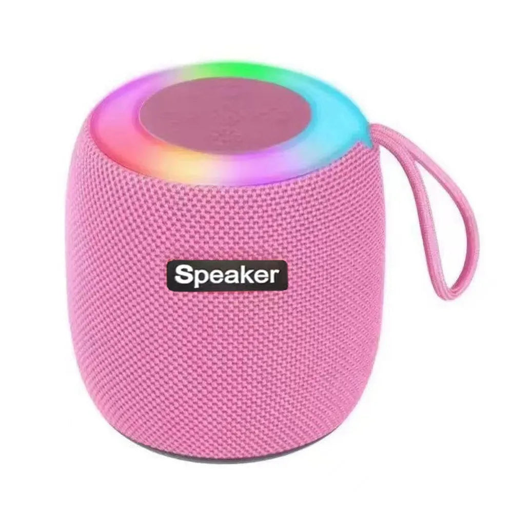 Altoparlante Bluetooth Portatile Con Luce RGB Mini Subwoofer Suono Stereo Senza Fili Per Campeggio Auto Casa