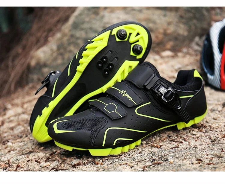 Scarpe Da Ciclismo MTB Da Uomo Traspiranti Antiscivolo Con Tacchetti Sportivi Professionali