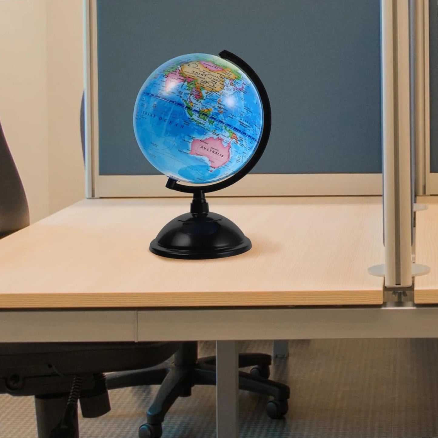 Set Globo Didattico Standard, Mappa Inglese HD 360 °   Rotazione, per studenti di classe e di geografia, risorsa didattica