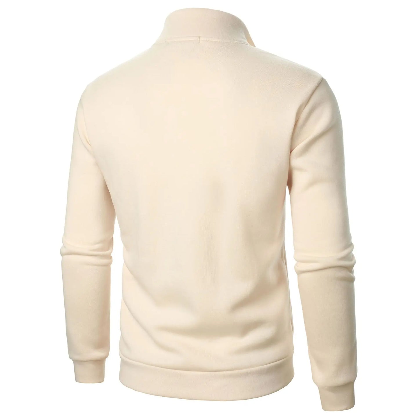 Felpa Con Cappuccio Oversize Da Uomo In Pile Con Mezza Cerniera E Colletto Rialzato Per Primavera E Autunno