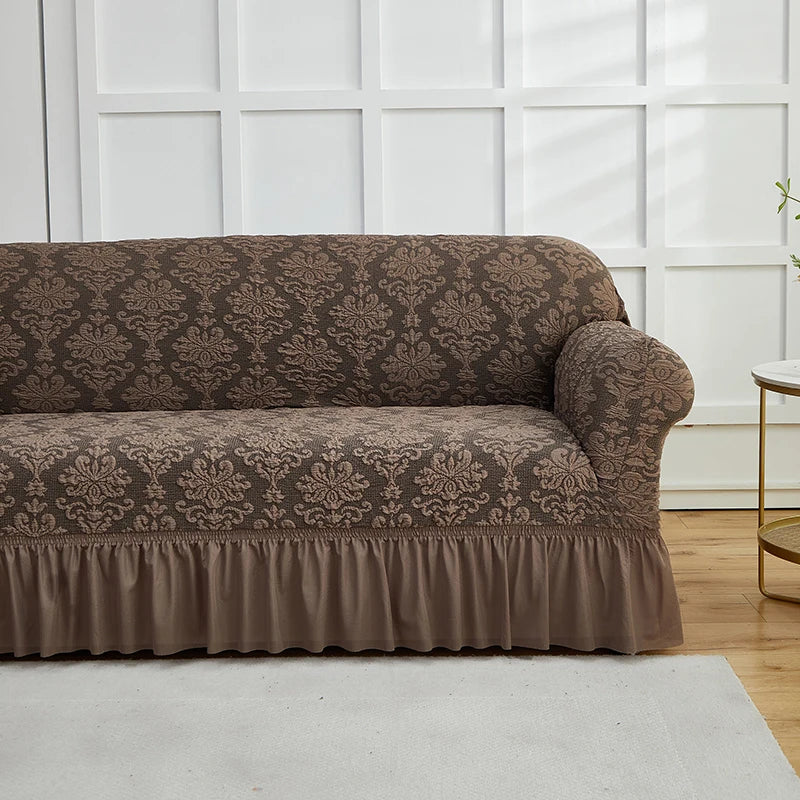Fodera Divano A Fiori Stile Europeo Jacquard Copridivano Antiscivolo Protezione Per Mobili Soggiorno Decorazioni Casa