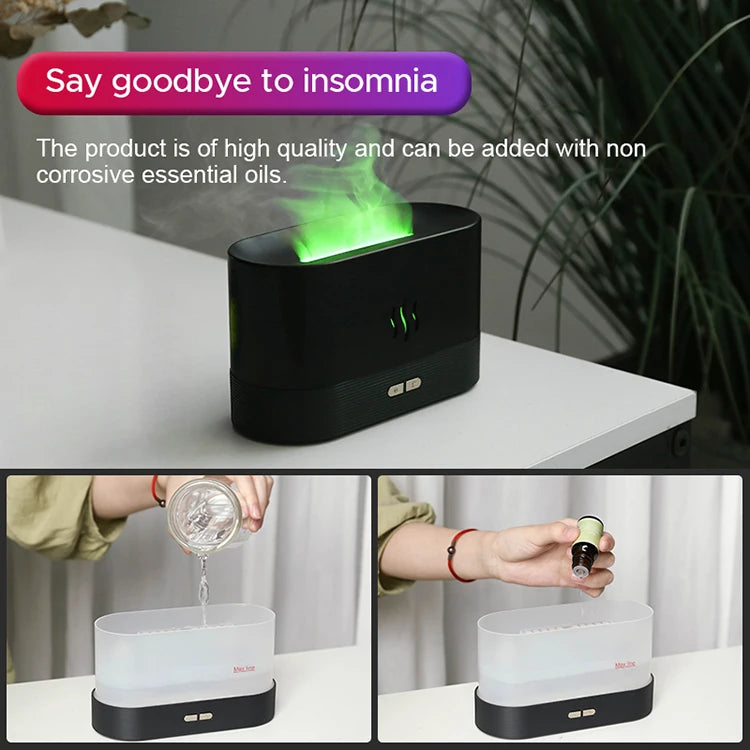 Kinscoter Diffusore Aroma Umidificatore Ultrasuoni Led Freddo Mist Maker Olio Essenziale 180ml Per Ambienti 11 20 m2