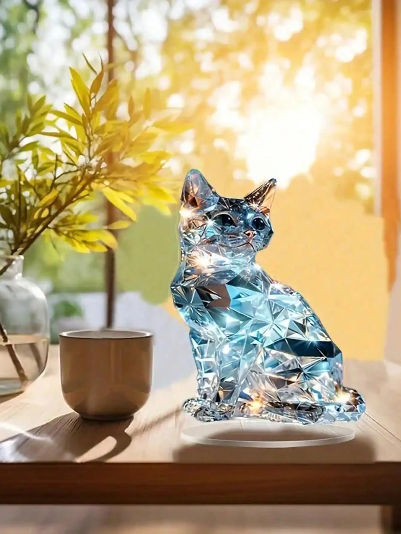 Eleganti Sculture Esotiche Per Decorazioni Da Tavola Per Gatti E Ufficio Tema Animali Per Ringraziamento