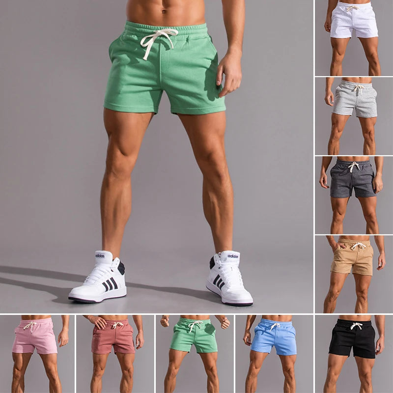 Pantaloncini Sportivi Casual Da Uomo In Cotone Con Tasche E Asciugatura Rapida Per Palestra Jogging Running Spiaggia 4XL