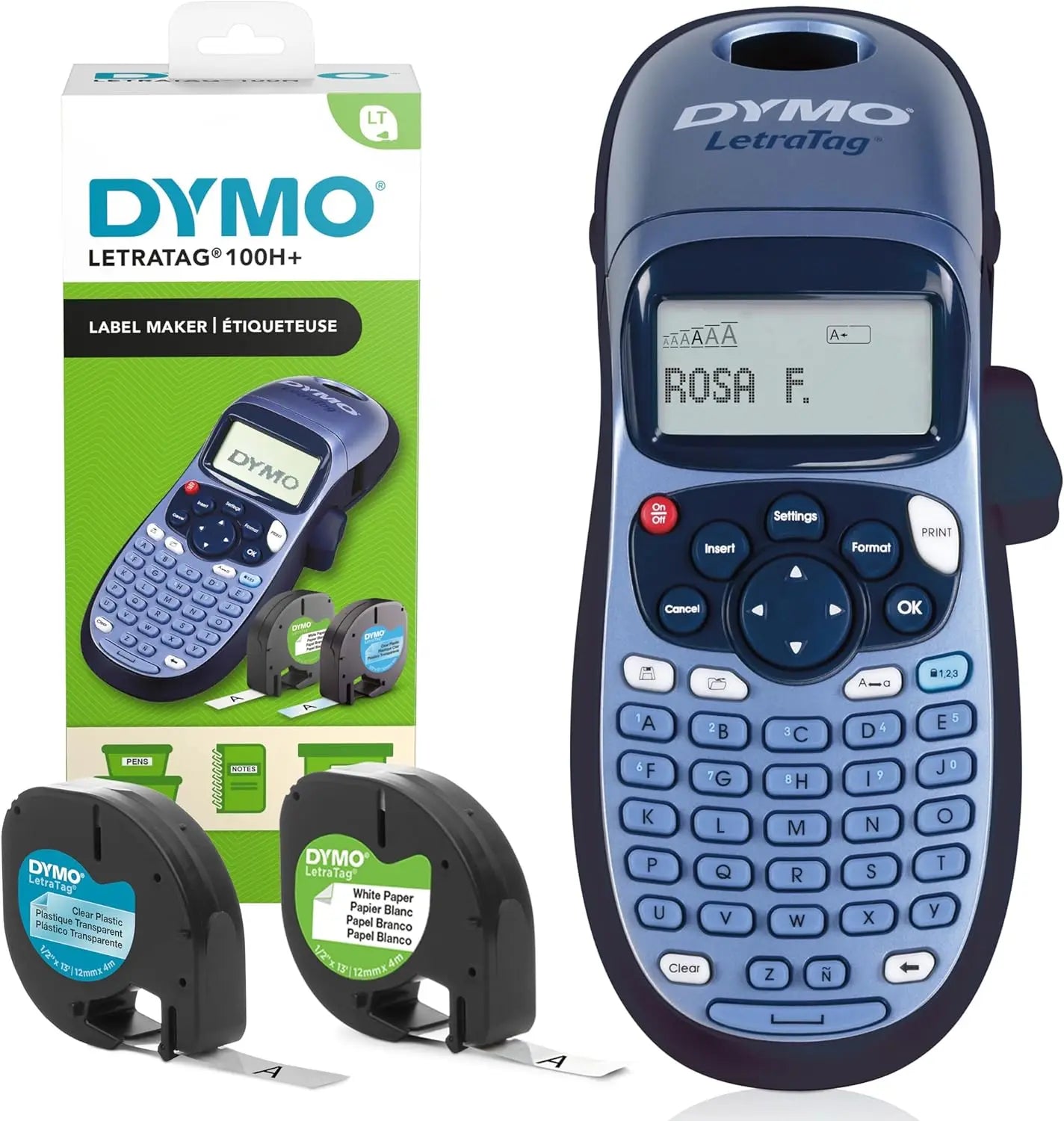 Stampante Per Etichette Originale Dymo Letratag LT 100H Portatile Etichettatrice Da 12 Mm Modelli 12267 91201