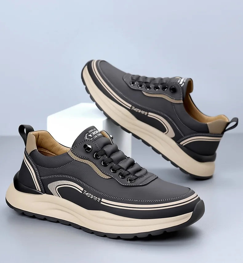 Scarpe Da Uomo Slip On In Pelle Impermeabili Antiscivolo Leggere Traspiranti Mocassini Casual Allingrosso