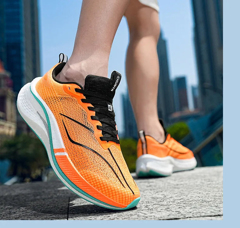 Scarpe Da Corsa Ultra Leggere E Traspiranti Con Piastra In Carbonio Per Uomo E Donna Da Competizione Comode Elastiche
