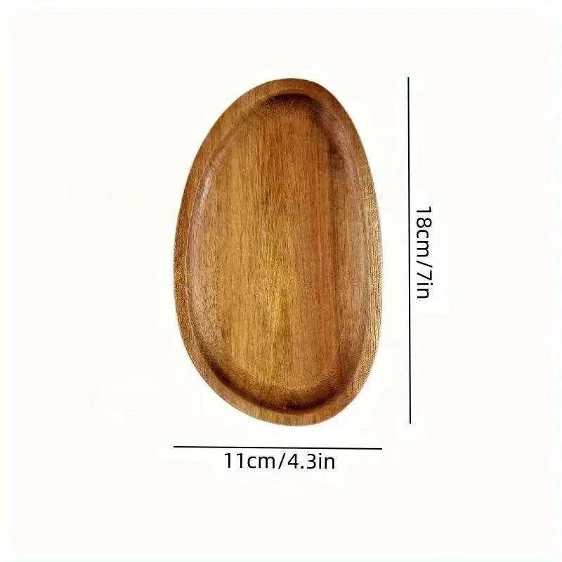 Piatto Di Frutta Giapponese In Legno Massello Rotondo Vassoio Snack Multidimensionale Ad Alto Valore Allingrosso