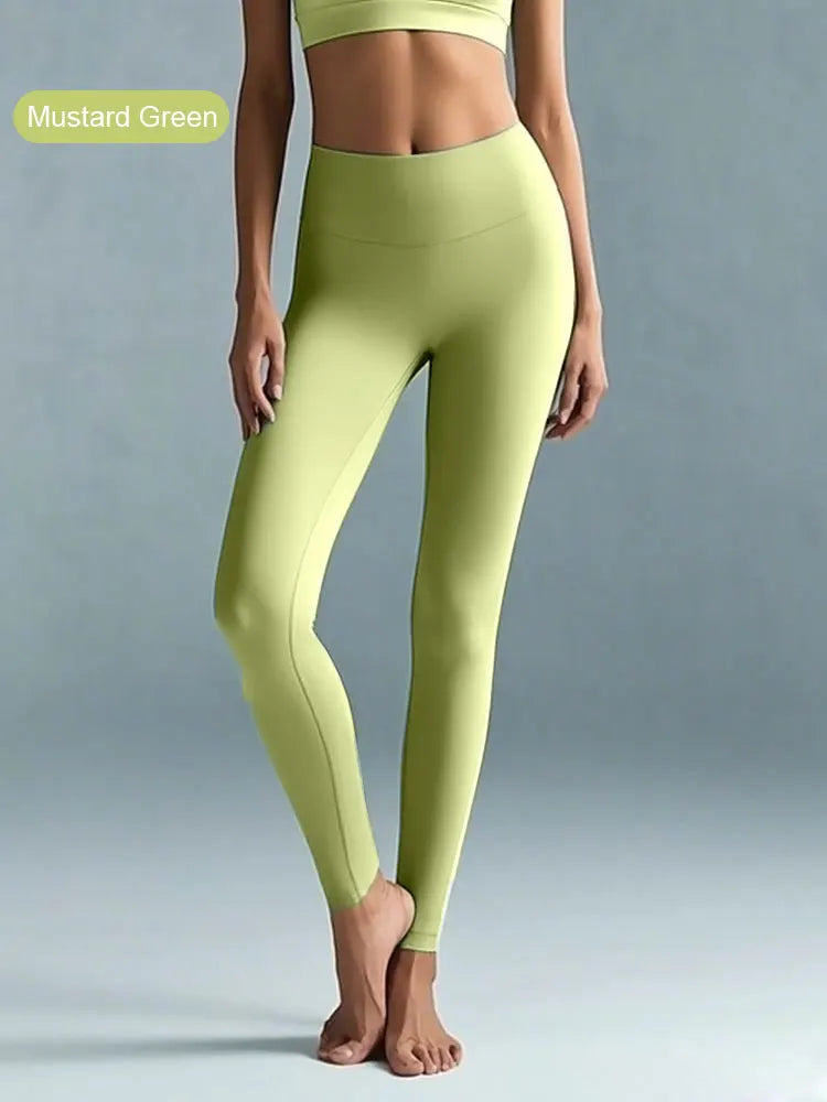 Pantaloni Da Yoga Vita Alta Per Donne Elasticizzati Quattro Direzioni Asciugatura Rapida Per Corsa Ciclismo Palestra