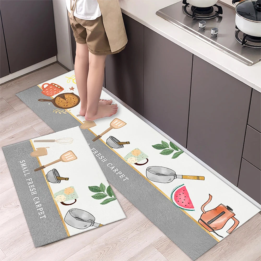 Tappetino Da Cucina Antiscivolo Lungo In Velluto Cristallo Per Soggiorno E Camera Da Letto Zerbino Tappeti Assorbenti