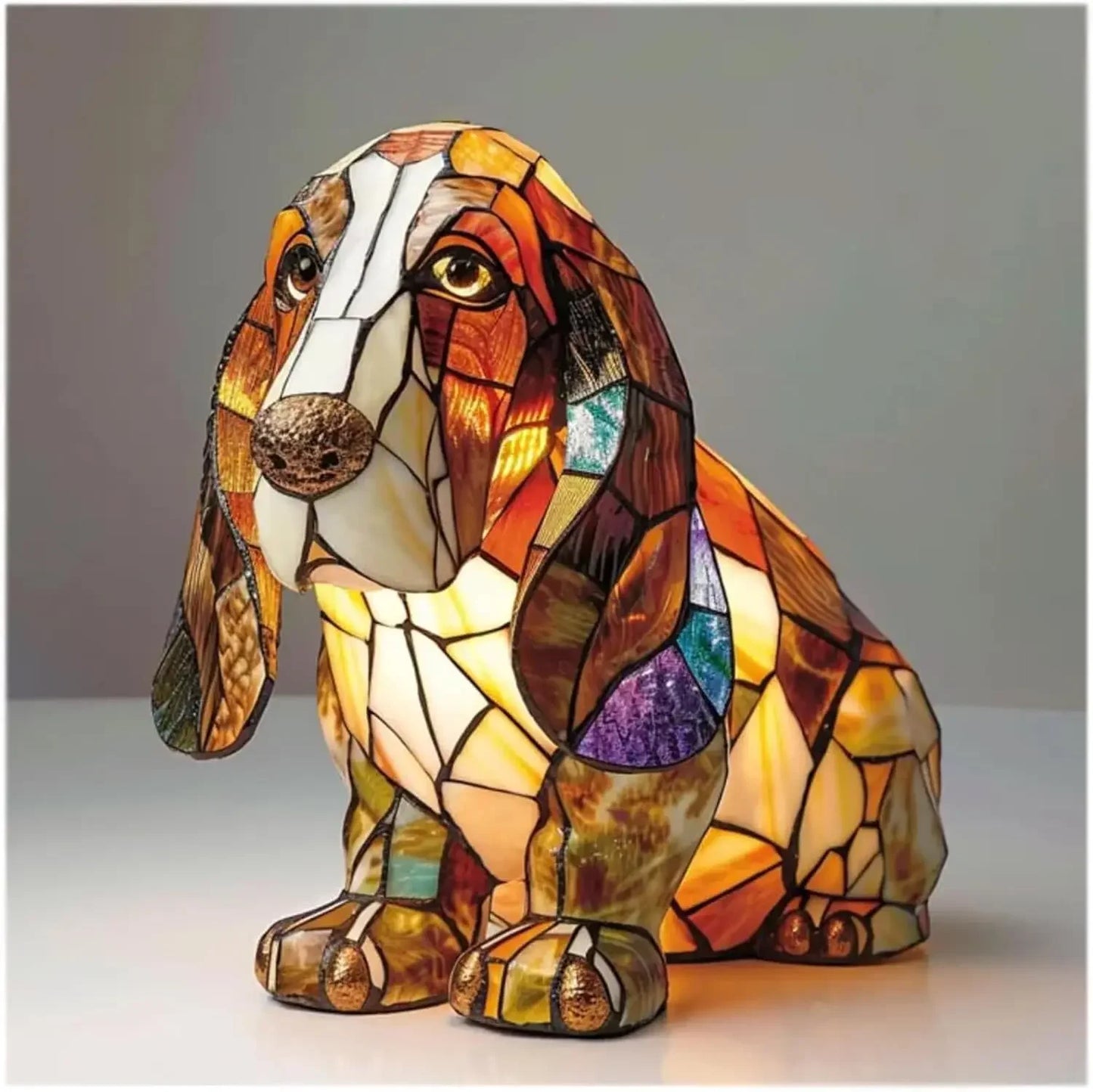 Divertimento Unico Artistico Carino A Forma Di Cane Ornamento Decorativo Luce Notturna Moderna Illuminazione Atmosferica