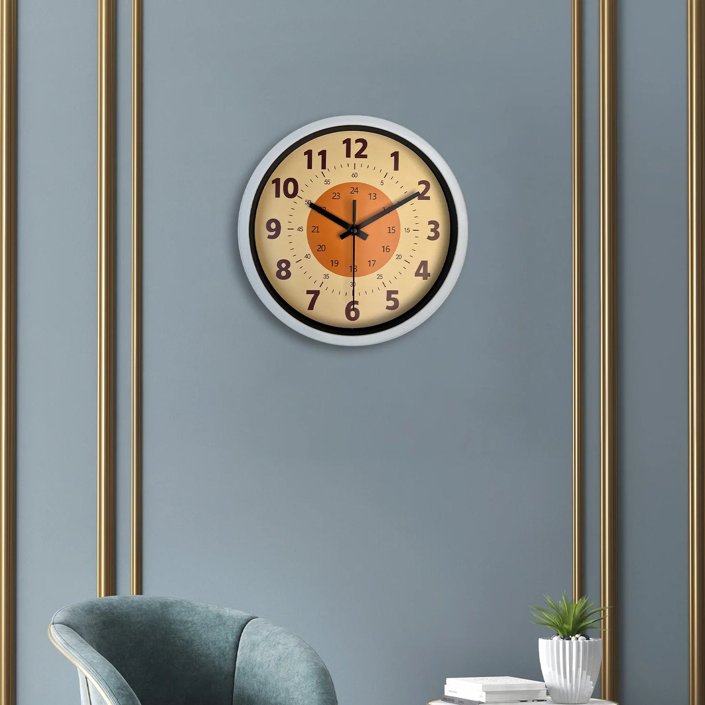 Orologio Da Parete 8 Pollici Motivo Moderno Silenzioso Quarzo Per Soggiorno Cucina Letto Regalo Senza Batteria