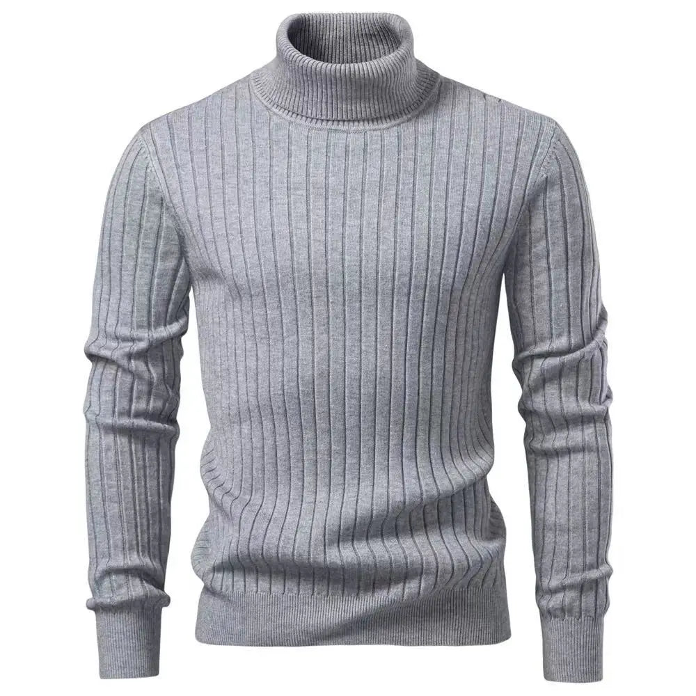 Animal Game Maglione Dolcevita Da Uomo A Righe In Lana Caldo Per Autunno Inverno Stile Casual