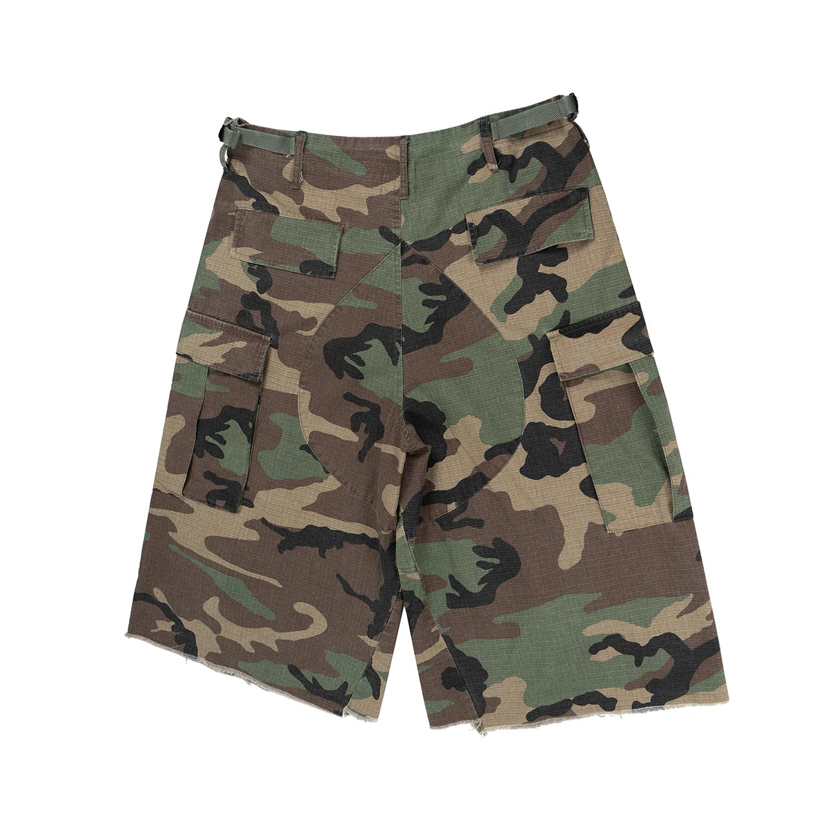Pantaloncini Corti Cargo Mimetici M65 Silhouette Da Uomo Estivi Larghi Patchwork A Gamba Larga Oversize