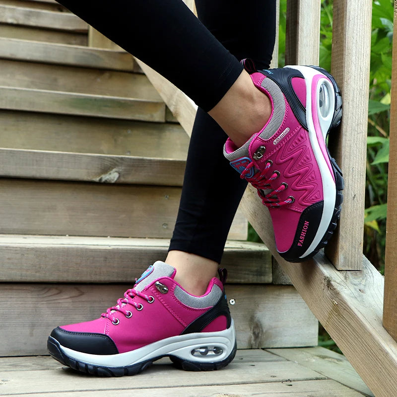 Scarpe Da Ginnastica Da Donna Comode Con Plateau Traspiranti Scarpe Casual Da Donna Stringate Per Esterno