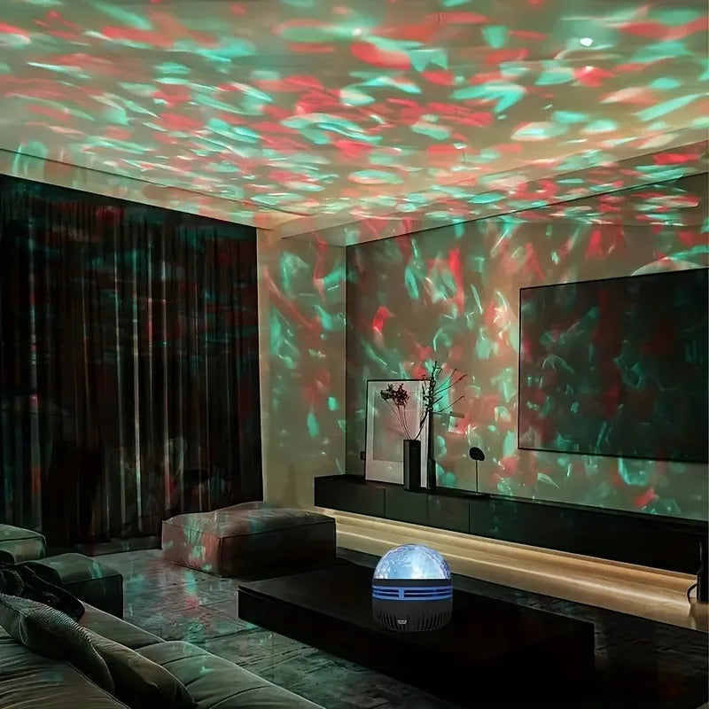 Luce Di Proiezione LED Con Ondulazione Dell'Acqua Vibrante Telecomando USB Proiettore Atmosfera RGB Per Camera Da Letto