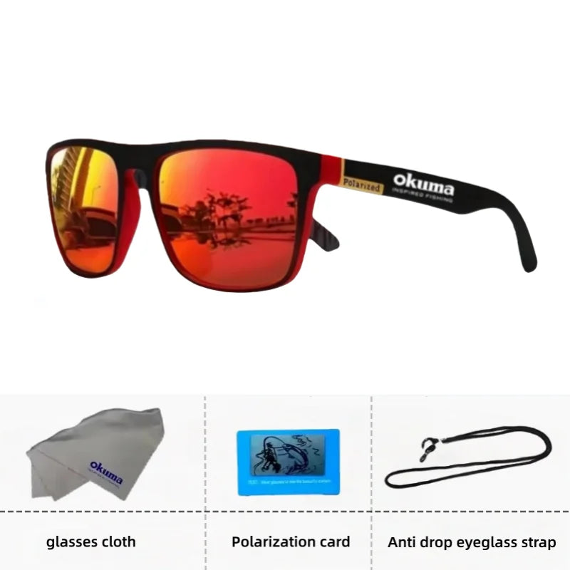 Occhiali Da Sole Polarizzati Okuma UV400 Anti Luce Forte Abbagliamento Per Ciclismo Guida Pesca