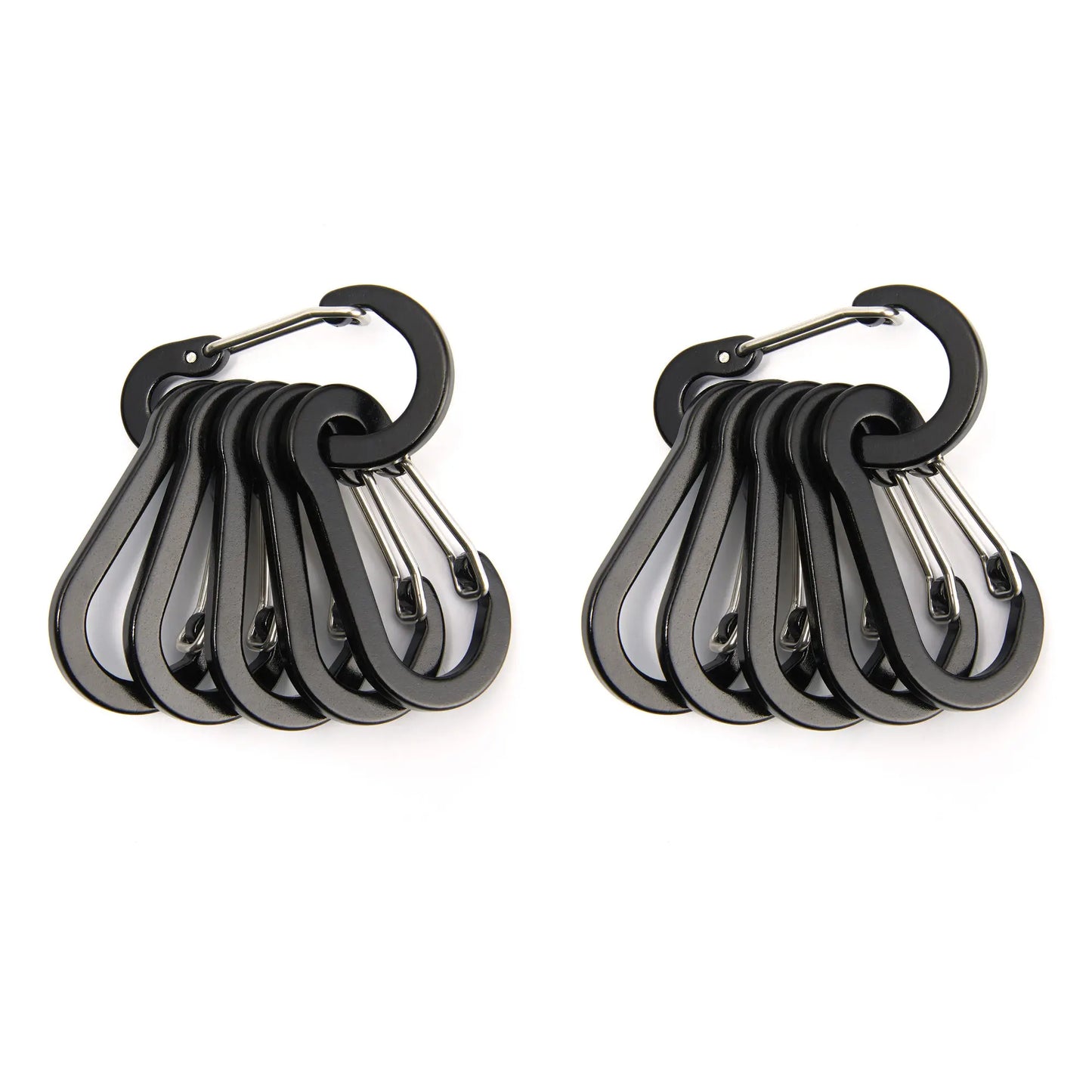 Moschettone Clip Set Sei Dodici Pezzi Turistico Piccoli Ganci Pesca All'aperto Campeggio Ciclismo Portachiavi Fibbie