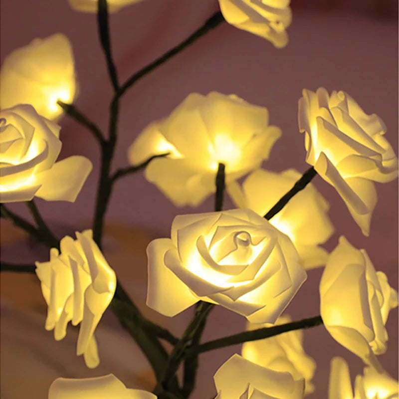 Lampada Da Tavolo Rosa LED 36LED 108LED Stringa Luci USB Per Decorazioni Estive Campeggio Feste Notturne