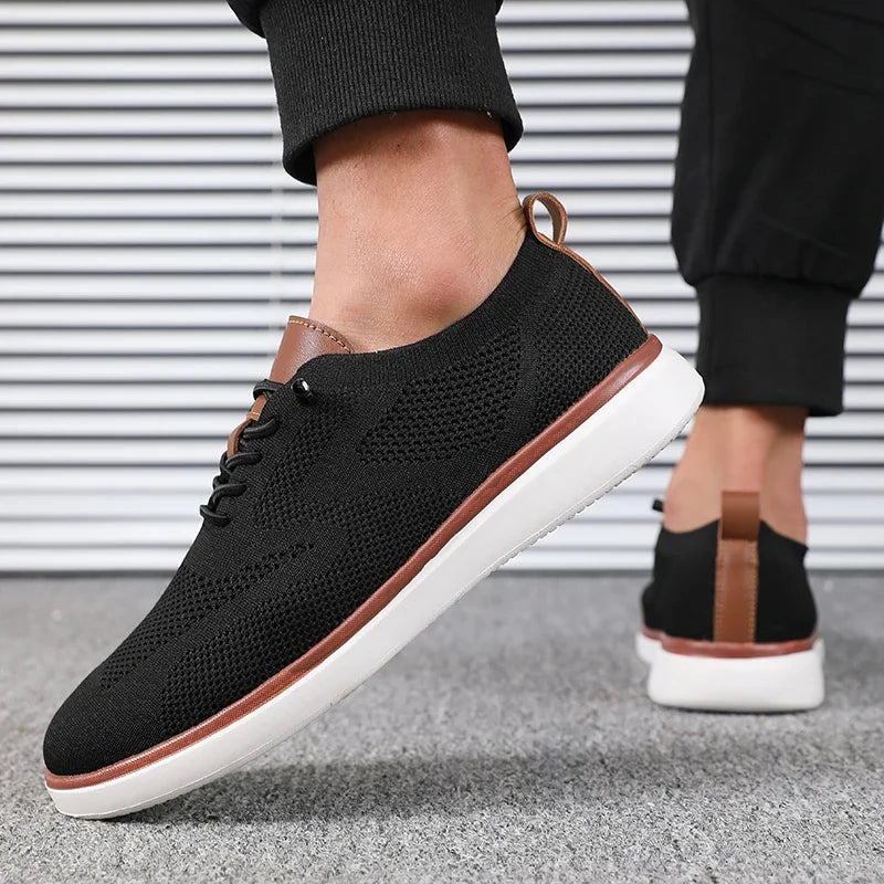 Scarpe Leggere Da Uomo Lavorate A Maglia Comode Per Tutto Il Giorno Con Vestibilità Eccellente Per Trekking Quotidiano