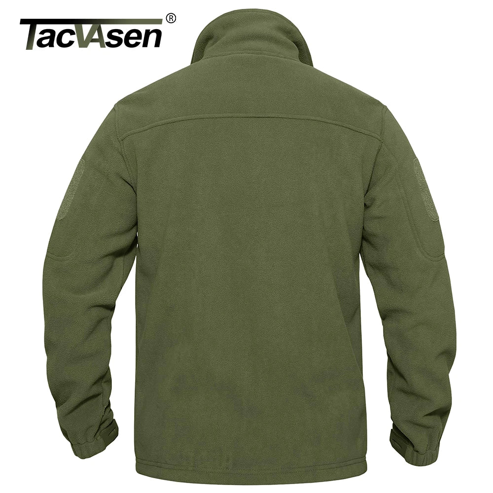 Tacvasen Giacca In Pile Da Uomo Caldo Antivento Con Cerniera Completa Tasche Zip Per Trekking E Lavoro All Esterno