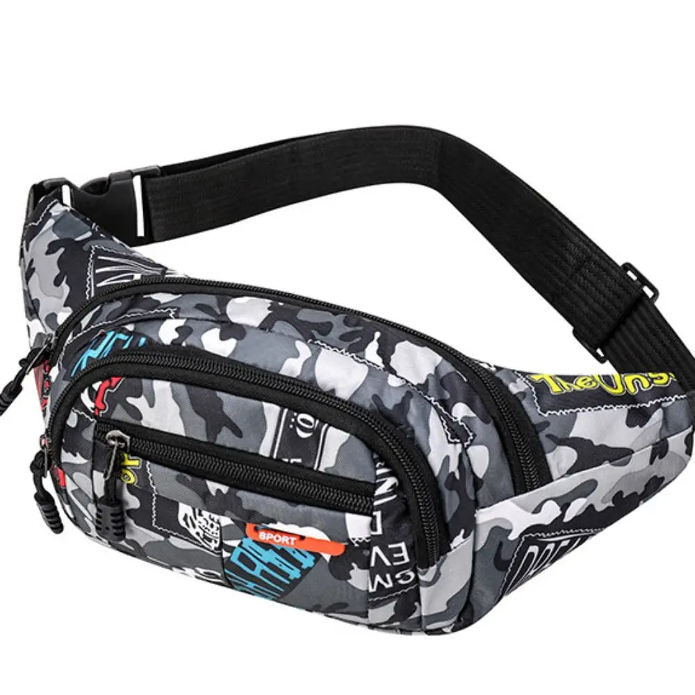 Marsupio Impermeabile Da Esterno In Tela Alta Capacità Stile Coreano Per Sport All Aperto Banana Bag Uomo Donna