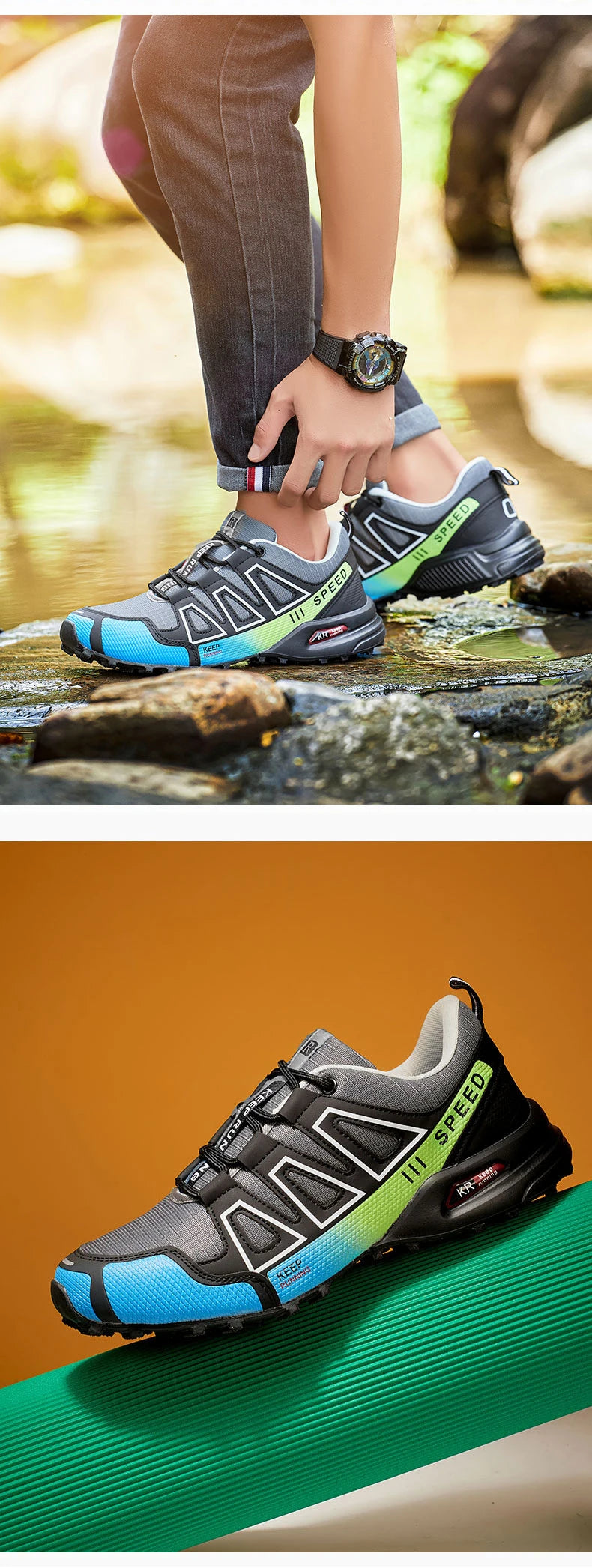 Scarpe Da Trekking Antiscivolo Con Suola In Gomma Da Esterno Per Uomo Scarpe Sportive Da Viaggio Comode Leggere