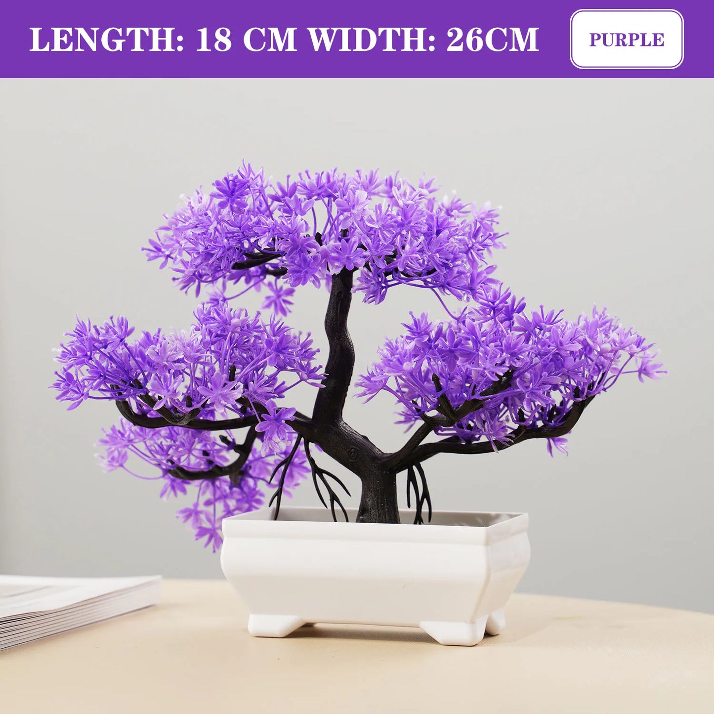 Piante Artificiali Bonsai Piccolo in Vaso Decorazioni per Casa Hotel Giardino Tavolo Fiore Finto