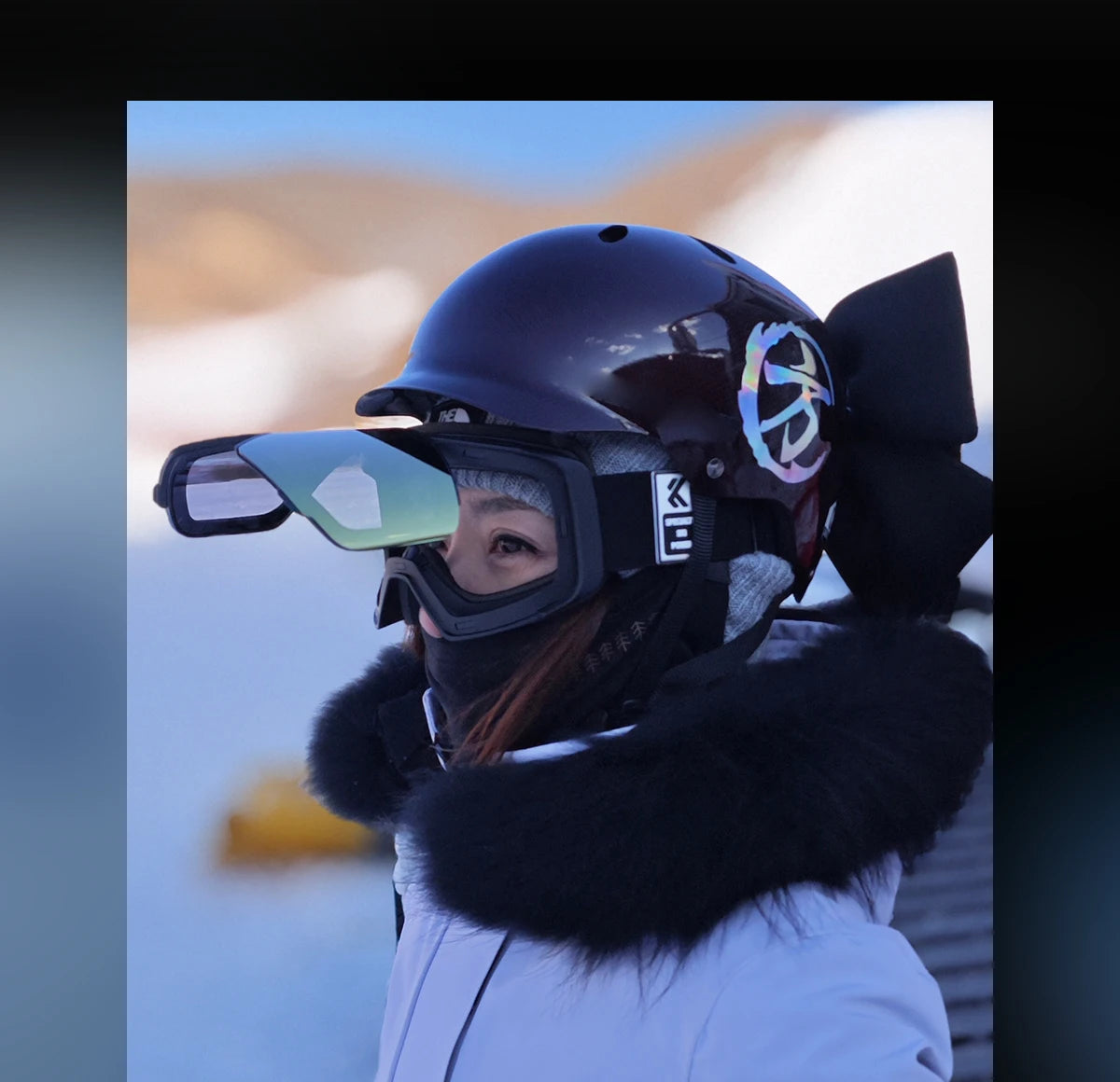 Kapvoe Occhiali Da Neve Magnetici Flip Over Fotocromatici UV400 Antinebbia Uomo Donna TPU Lenti In Policarbonato