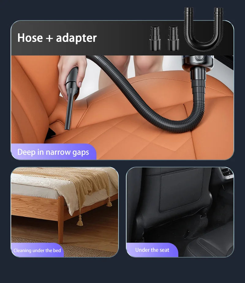 SUITU Aspirapolvere Auto Senza Fili Portatile Potente Con Pulsante Unico Per Automobilisti