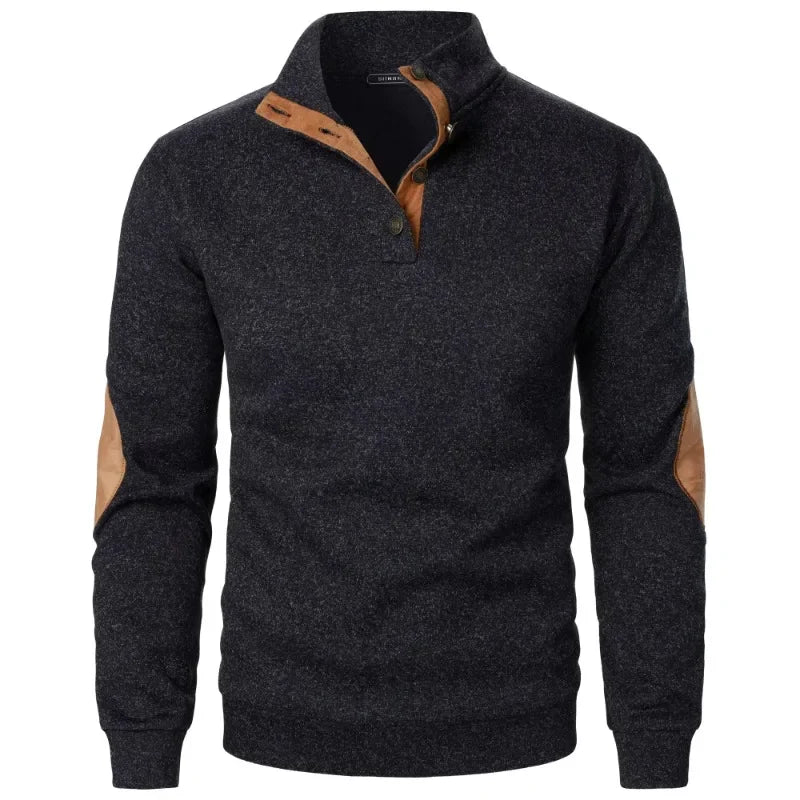 Felpa Da Uomo A Maniche Longe Per Giochi Di Animali All Aperto Caldo Maglione Giacca Casual Con Bottoni Streetwear