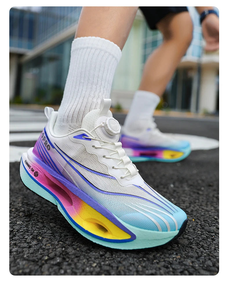 Nuove Scarpe Da Corsa Con Piastra In Carbonio Per Maratona Traspiranti E Leggere Per Uomo E Donna Comode E Antiscivolo