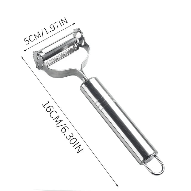 Pelapatate In Acciaio Inossidabile 2in1 Multifunzione Grattugia Per Carote E Frutta Utensili Da Cucina Pelador