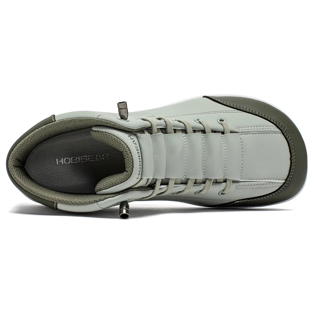 HOBIBEAR Scarpe Mid Top Da Donna Con Punta Larga In Pelle Artificiale Antiscivolo Per Esterno