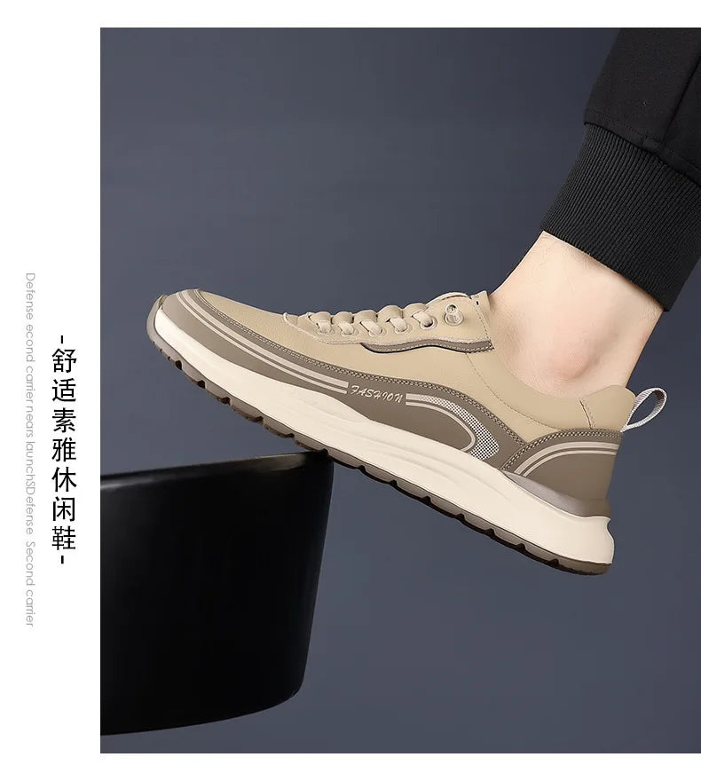 Scarpe Da Uomo Slip On In Pelle Impermeabili Antiscivolo Leggere Traspiranti Mocassini Casual Allingrosso