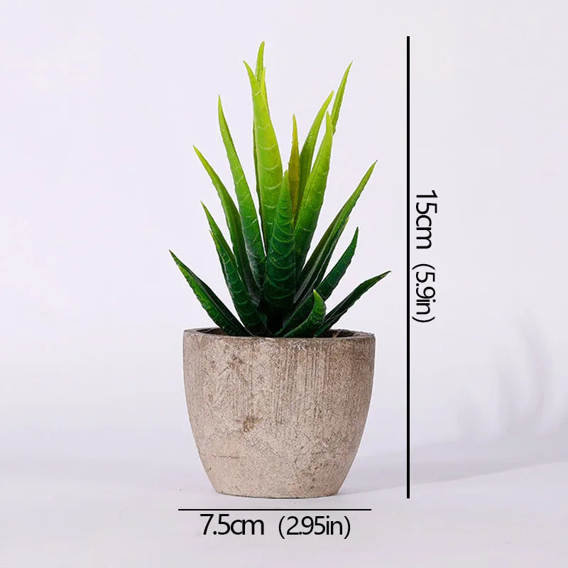 Mini Piante Succulente Artificiali Sempreverdi In Vaso Piccolo Per Ufficio Casa Decorazioni Da Tavolo Fiori Finti