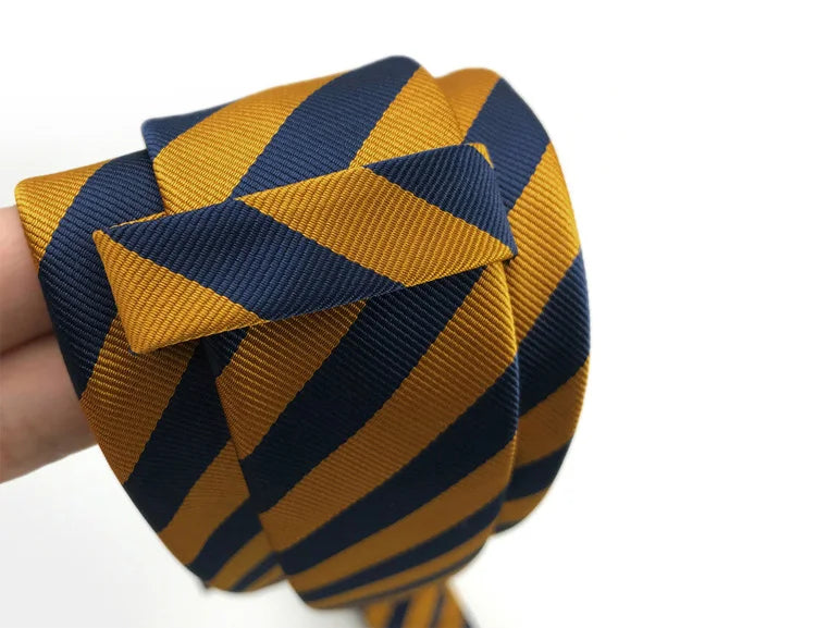 Cravatta Da Uomo 8 Cm In Poliestere Jacquard A Righe Classica Per Matrimonio E Affari Ascot YISHLINE