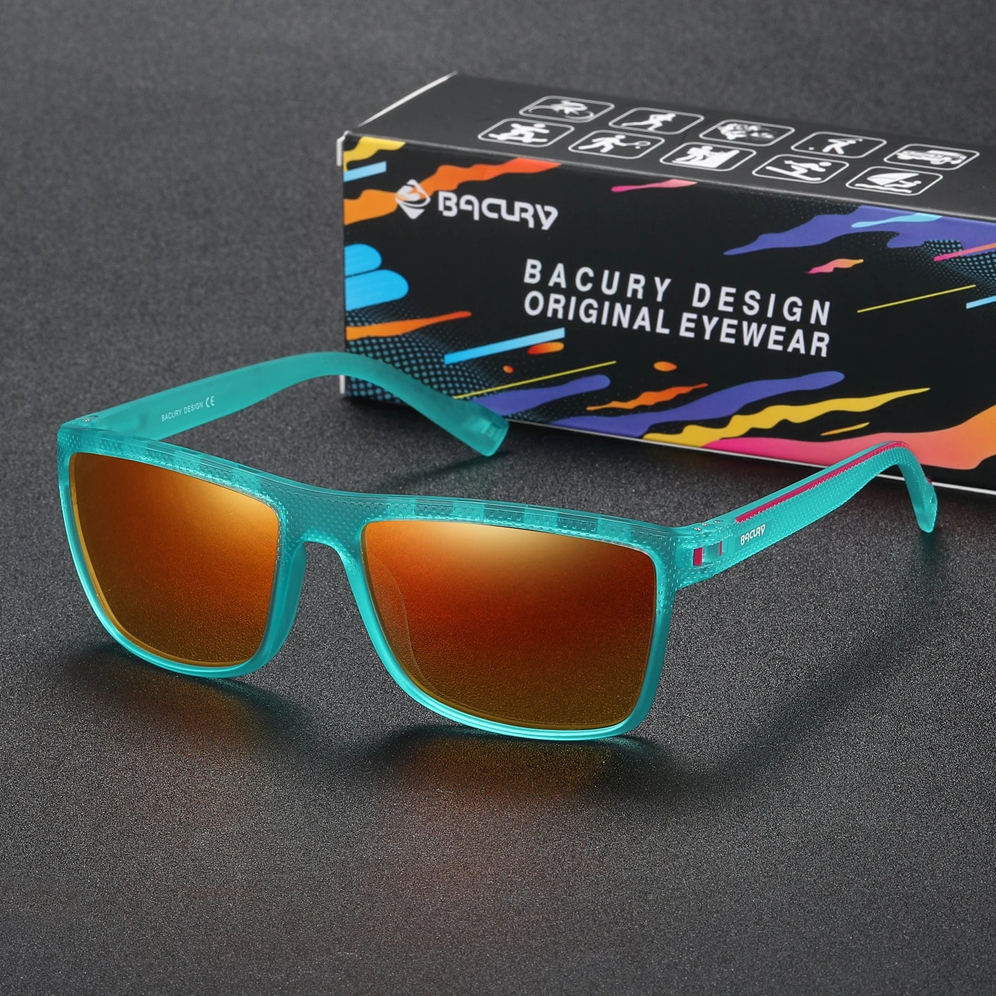 Occhiali Da Sole Sportivi Quadrati Polarizzati UV400 Unisex Per Uomo E Donna Ideali Per Escursionismo Confortevoli
