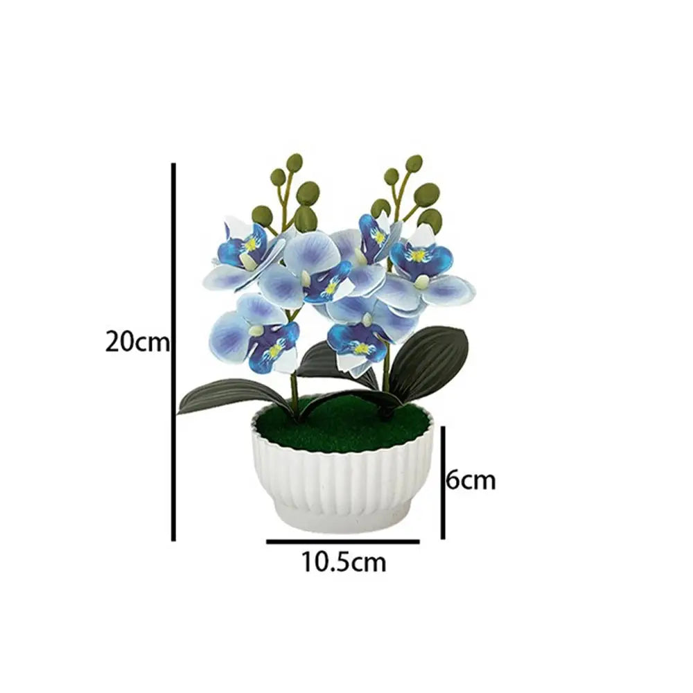 Due Set Di Tre Fiori Simulati Orchidee A Farfalla Piante In Vaso Decorazioni Per La Casa Regalo Di San Valentino