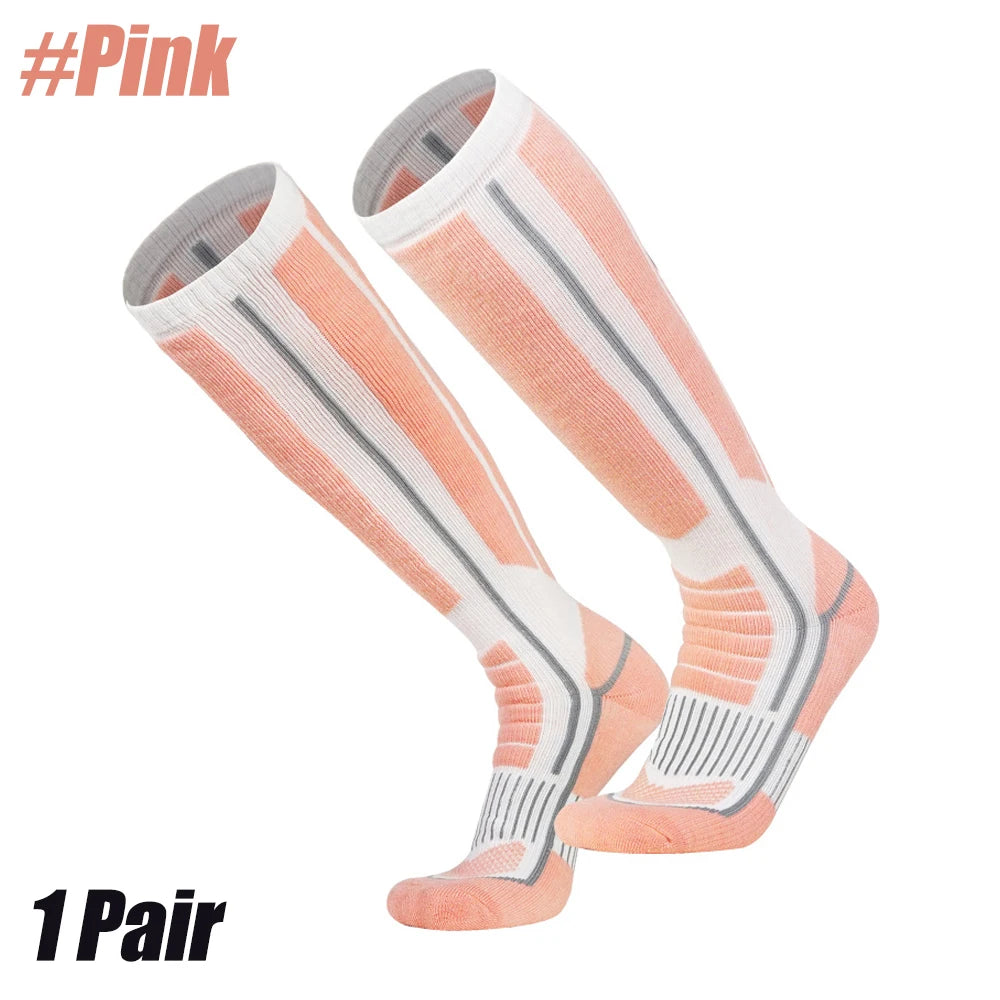Calzini Termici In Lana Merino Unisex Lunghi A Compressione Per Sci Escursionismo Snowboard Trekking
