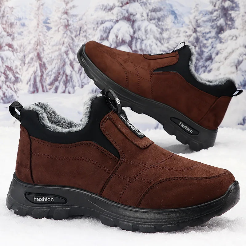 Scarpe Invernali Da Uomo In Cotone Con Velluto E Isolamento Spesso Scarpe Da Lavoro Da Uomo