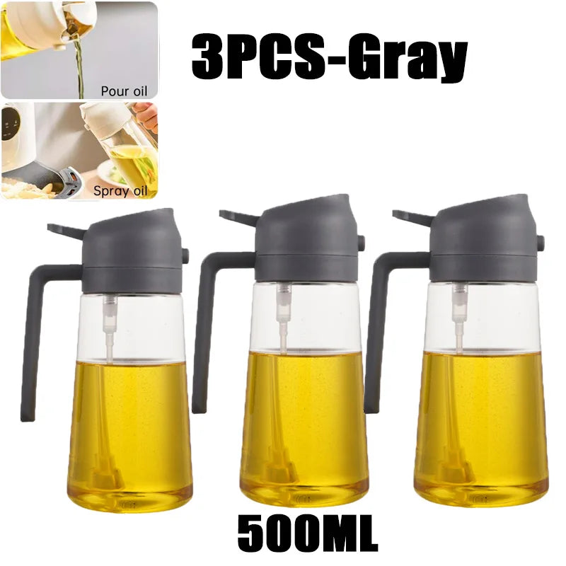 Bottiglia Spray Olio Da Cucina Riutilizzabile Ecologica In PET 200 Ml 300 Ml 500 Ml Spruzzatore Olio Di Oliva