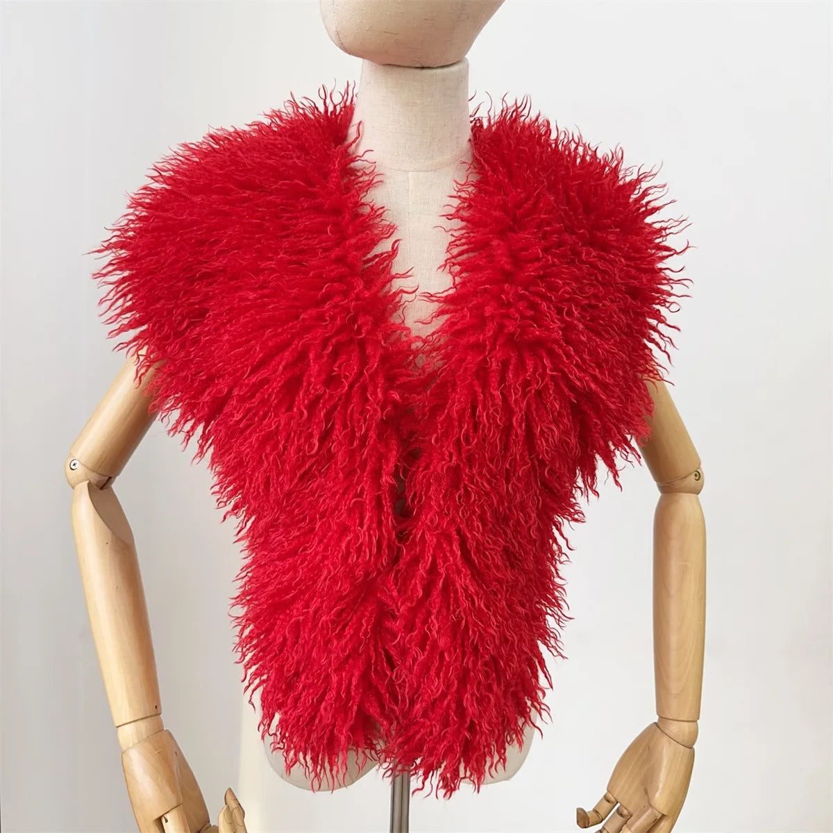 Lanmrem 2025 Gilet Pelliccia Sintetica Donna Imitazione Shearling Chic Autunno Inverno Abbigliamento 2DB4916