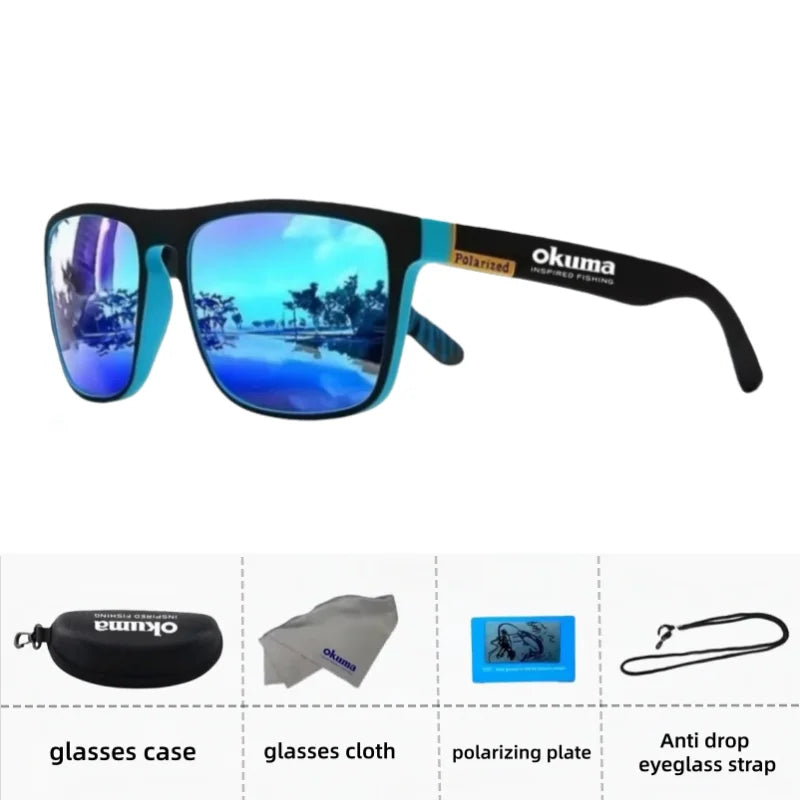 Occhiali Da Sole Polarizzati Okuma UV400 Anti Luce Forte Abbagliamento Per Ciclismo Guida Pesca