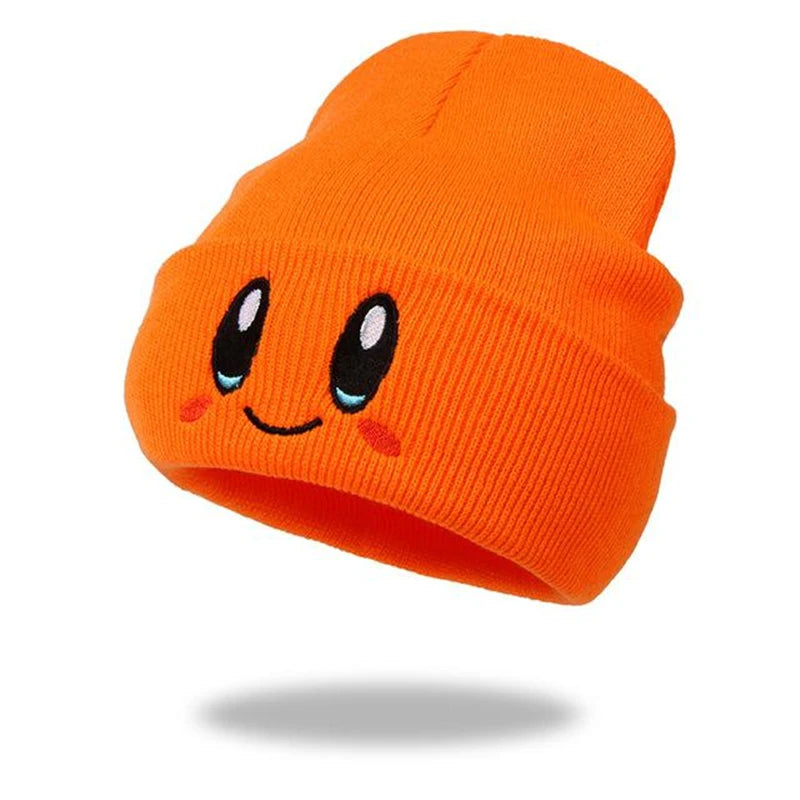 Coppia Beanie Unisex Con Ricamo Occhi, Colori Candy, Berretti In Maglia Calda, Casual E Trendy Per Donne E Uomini