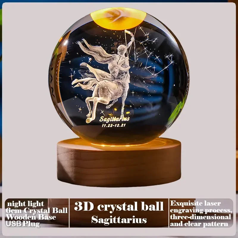 Sfera di Cristallo 3D Creativa Regalo San Valentino Rosa Per la Festa della Mamma Decorazione da Scrivania Nuvola