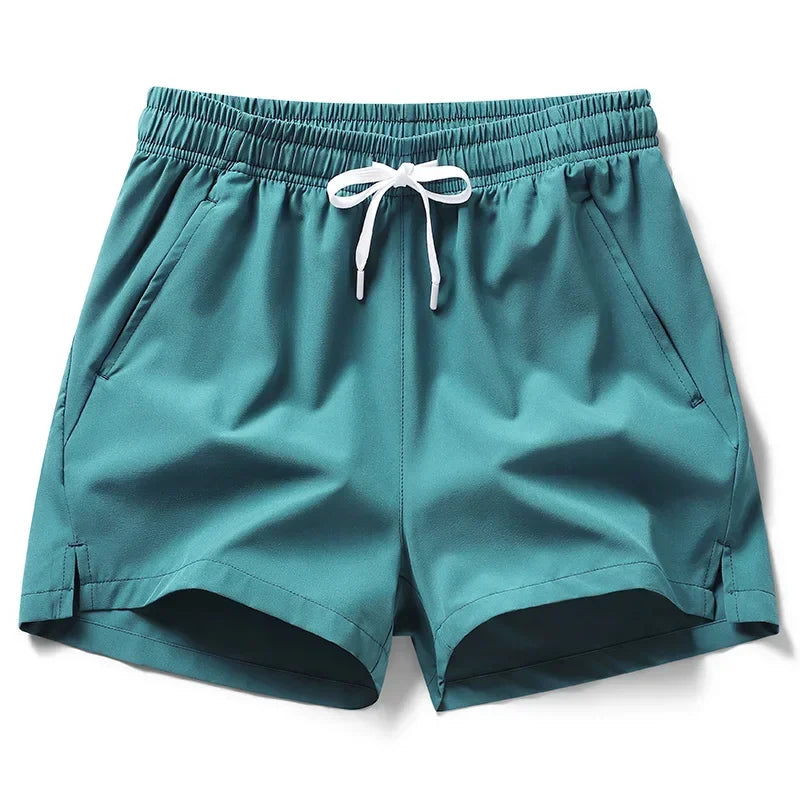 Pantaloni Sportivi Leggeri Da Uomo Con Tasche Pantaloncini Corti Estivi Da Fitness In Tinta Unita Per Jogging E Spiaggia