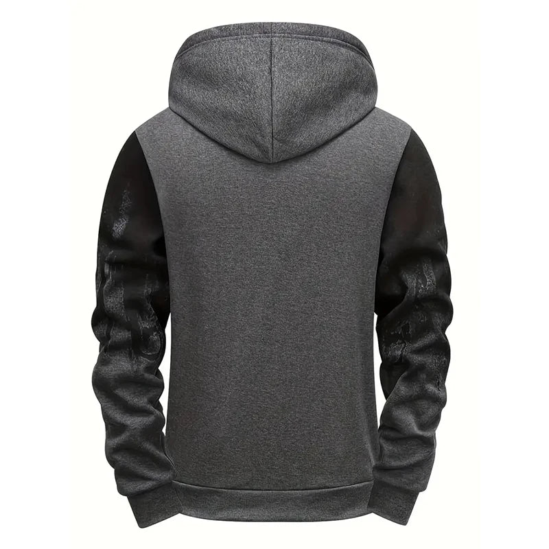 Felpa Con Cappuccio Da Uomo Stampata In Italia Athleisure Autunno Inverno Maniche Lunghe Alta Qualità 2025