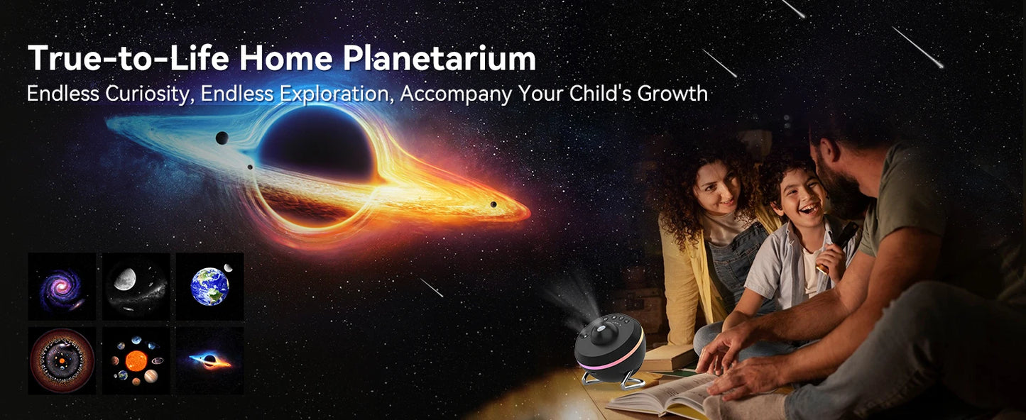 Lampada Notturna Proiettore Galaxy Meteor 360 Gradi Rotante E Stellare 4K HD Per Decorazione Stanza Bambini Adulti